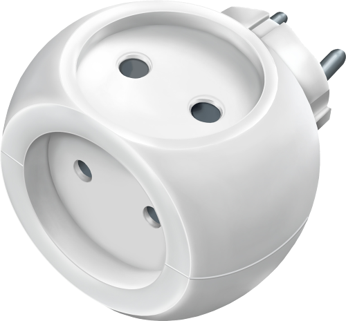 Тройник Старт Шар без заземления белый 6а