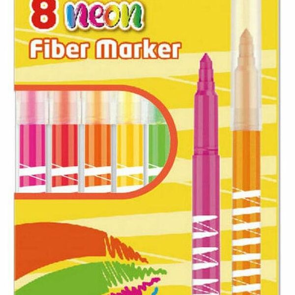 Фломастеры Keyroad Neon, 8 цветов