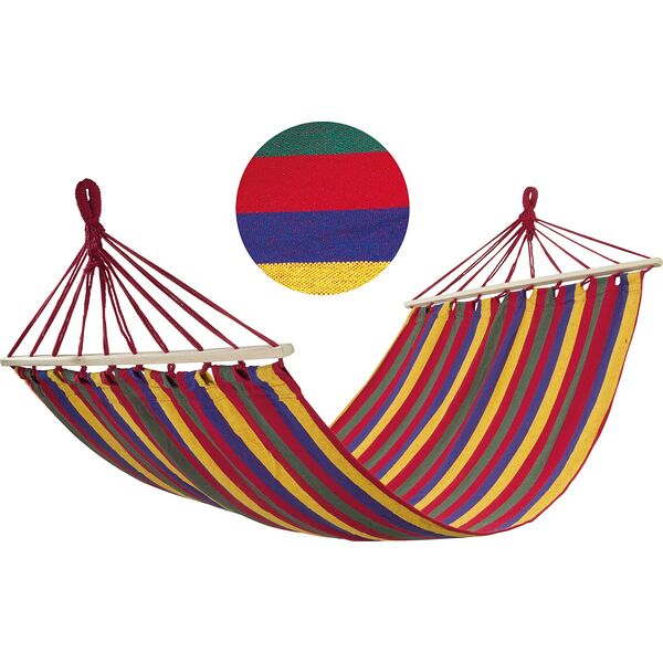 Гамак полотняный Ecos Ham-08 с деревянной планкой, 200х100 см