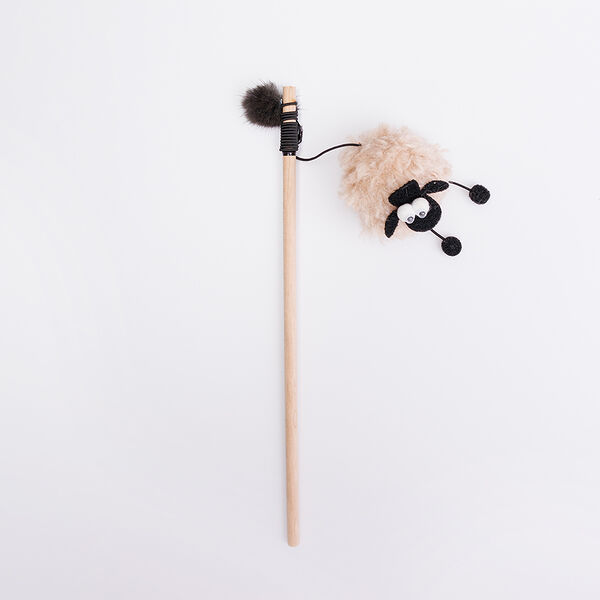 Игрушка-дразнилка для кошек Барашек, 5x5x5 см