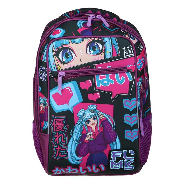Аниме рюкзак школьный жесткий 39х30х15см, 2 отд., 3 кармана, эргономичная спинка, ручка, вес<900г