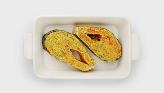 Форель стейк в сливочном соусе с травами зам., 450 г Продукт замороженный