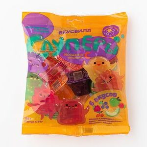 Желе Слуперы фруктовые и ягодные 