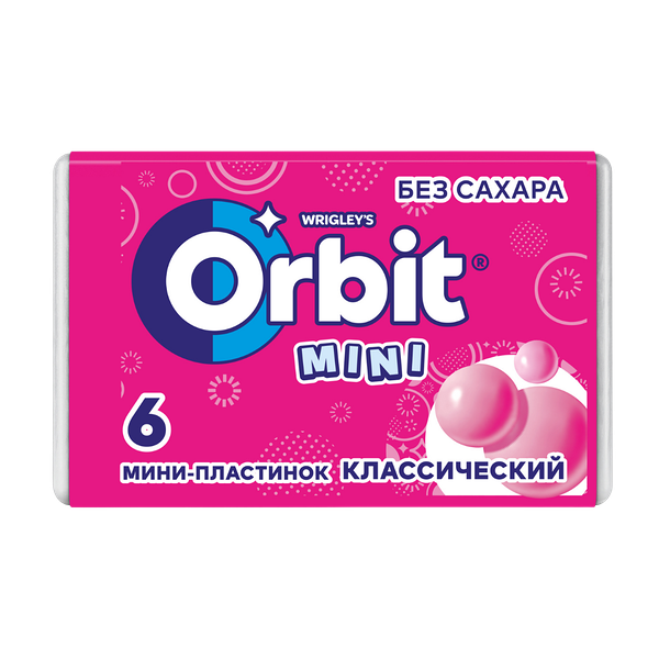 Резинка жевательная Orbit Классический для детей 10.2 г