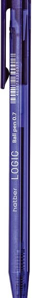 Набор ручек Hatber Logic шариковые автоматические синие 0.7мм 12шт