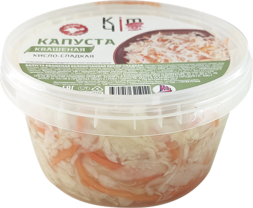 

Капуста квашеная Kimчi кисло-сладкая, 500г