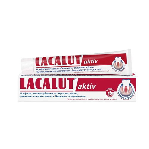 Laсalut AKTIV зубная паста, 50 мл. Актив, Lacalut вес 50мл 50мл