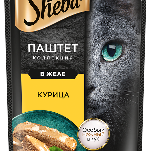 Влажный корм для кошек SHEBA® паштет с курицей, 75г