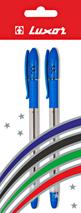 

Ручка шариковая LUXOR Spark ll 0,5мм синий Арт. 1597/2С, 2шт