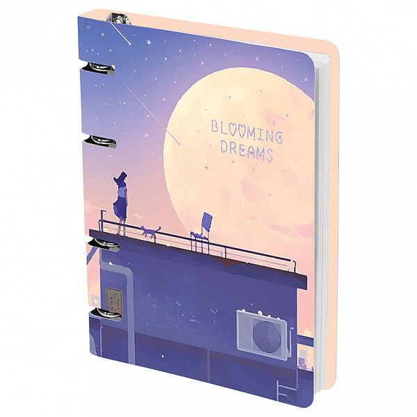 Тетрадь на кольцах Meshu Blooming Dreams А5, 100 л
