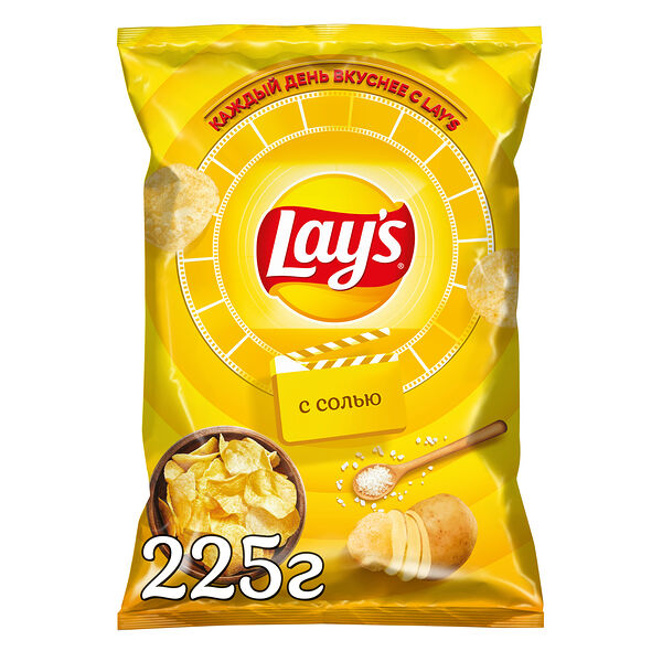 Картофельные чипсы Lay's со вкусом Соли 225г