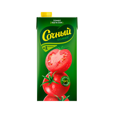 Сок Сочный томатный с мякотью с солью 2л