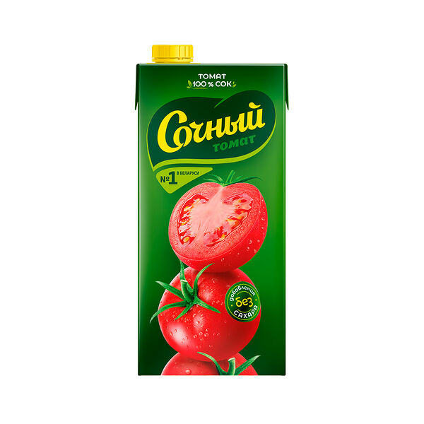Сок СОЧНЫЙ ТОМАТ Томатный с/м и с/сол 2л.