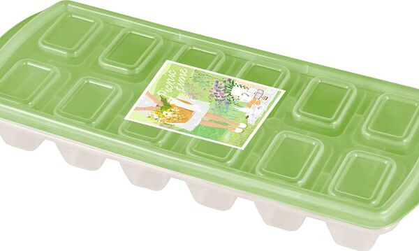Формочка для льда Plast Team Picnic time с крышкой 12 ячеек