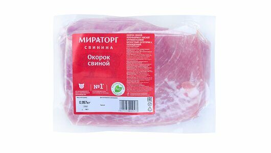 Окорок свиной без кости Мираторг вес