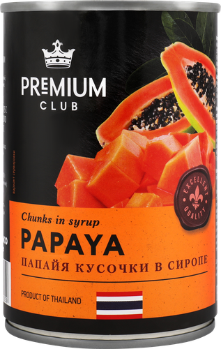 

Папайя Premium Club кусочки в сиропе 425 г