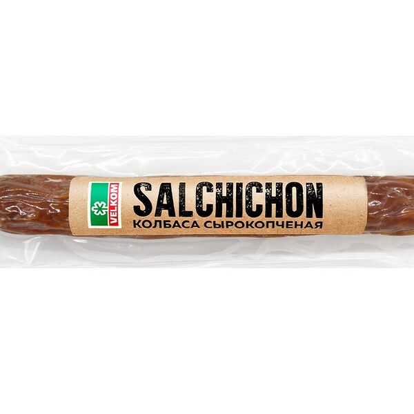 Колбаса сырокопченая ВЕЛКОМ Сальчичон в/у вес 