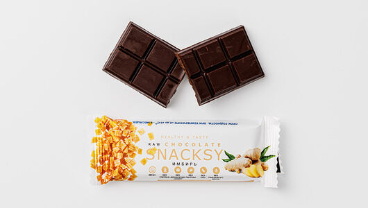 Батончик Имбирь, веган, Snacksy 55г