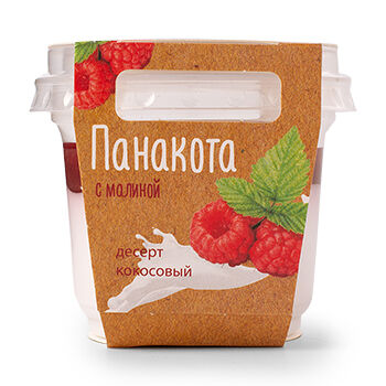 Панакота с малиной на кокосовом молоке Sweet Fantasy