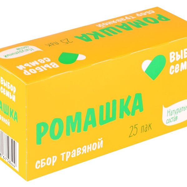 Напиток чайный ВЫБОР СЕМЬИ Сбор травяной Ромашка, 25пак