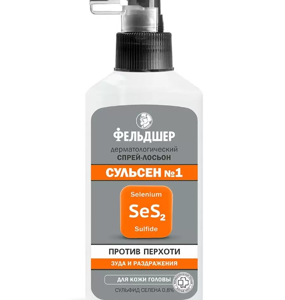 Спрей-лосьон Фельдшер дерматологический Сульсен №1 против перхоти 110 мл