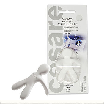 Ароматизатор для автомобиля Mr&Mrs Fragrance Cesare белый, Fresh air Италия