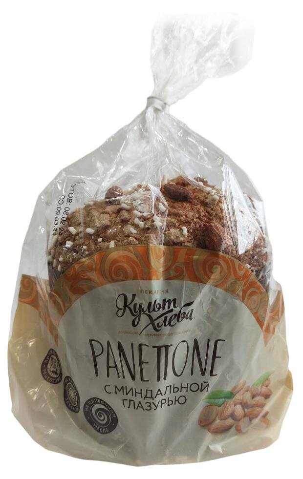 

Панеттоне Культ Хлеба в миндальной глазури 500 г