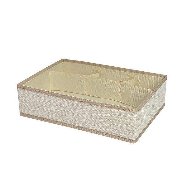 Органайзер для хранения Handy Home Латте, 4 секции, 33х23.5х9 см, нетканый материал