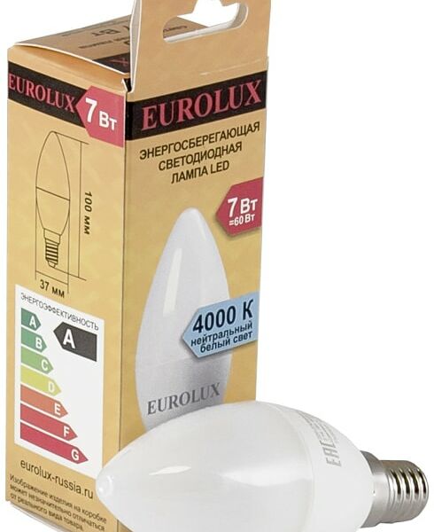 Лампа светодиодная Eurolux E14 7Вт