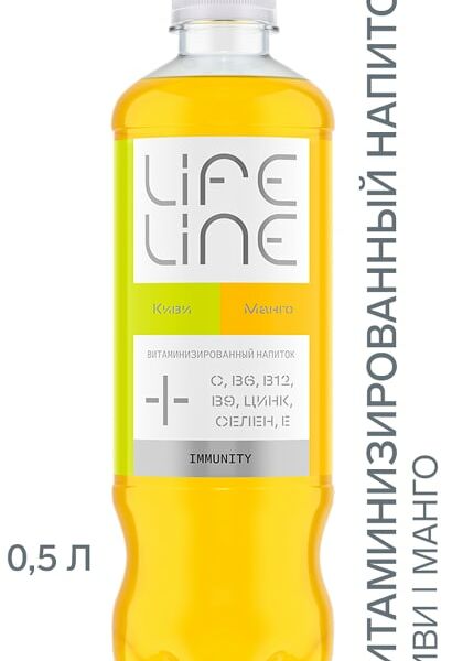 Напиток Lifeline Immunity Манго-Киви витаминизированный негазированный 500мл