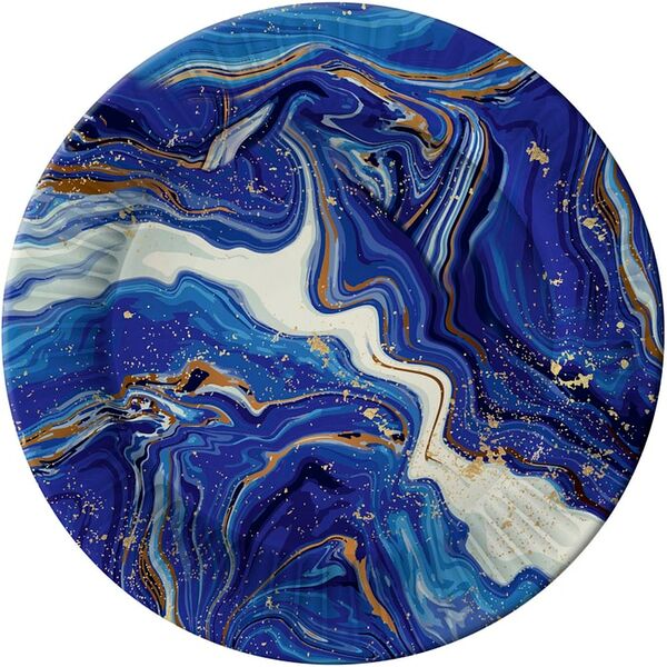 Набор бумажных тарелок ND Play Смола синяя 23см 6шт