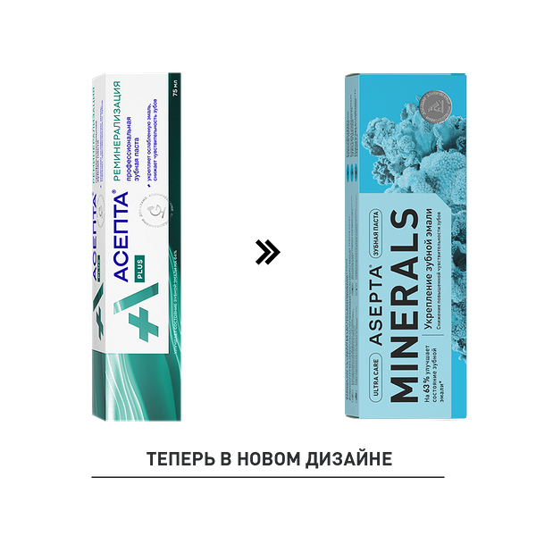 Зубная паста Асепта Реминерализация 75 мл