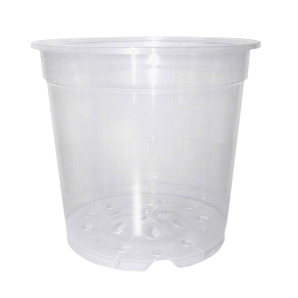 Горшок Полимерсад для орхидей прозрачный 150x132 мм HEX15