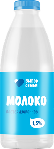 

Молоко Выбор семьи пастеризованное 1,5% 900 мл