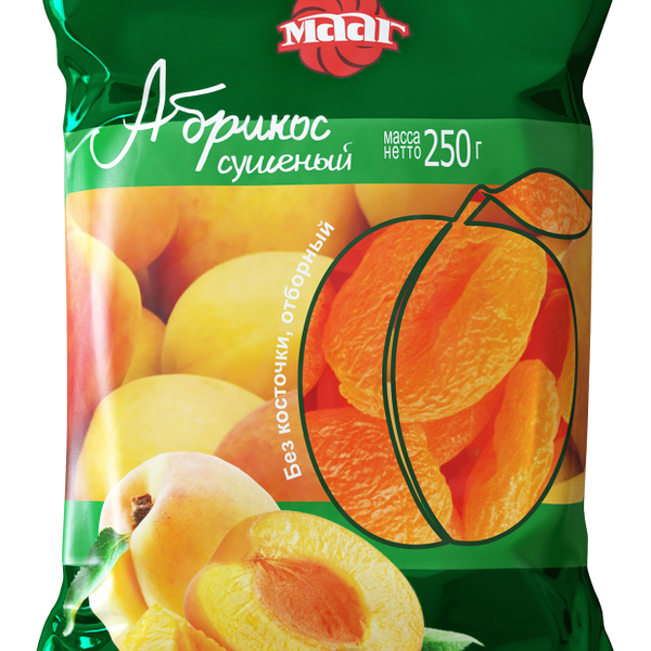 Абрикос МААГ Отборный сушеный без косточки 250г