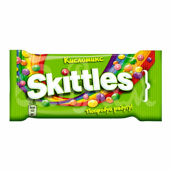 Драже Скиттлес 38гр Кисломикс