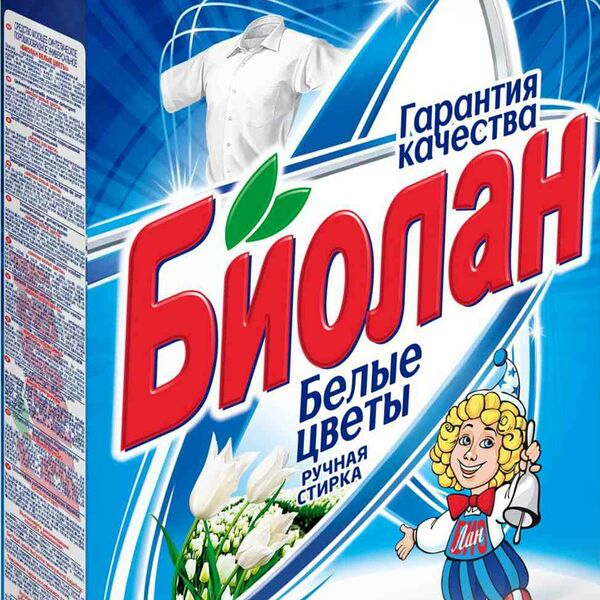 Стиральный порошок универсальный Биолан Белые цветы ручная стирка