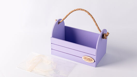 Бокс ящик малый подарочный лавандовый