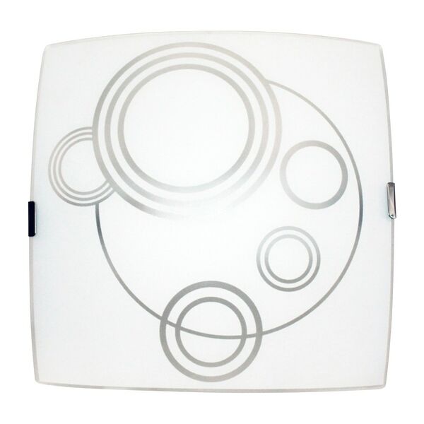 Светильник настенно-потолочный Элетех Галактика, 30.5х30 см, Е27, 60 Вт, матовый белый