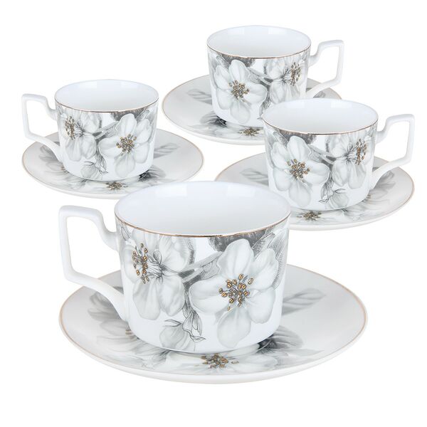 Набор чайный Apple bloom, 8 предметов, 230 мл, фарфор