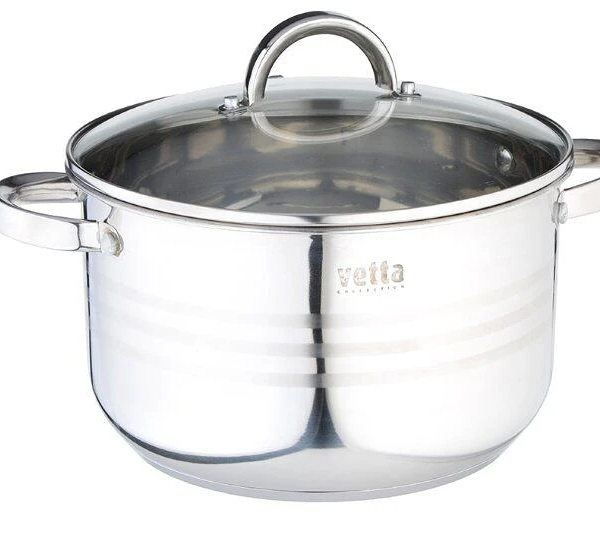 Кастрюля Vetta Фултон, стеклянная крышка, 2.1 л