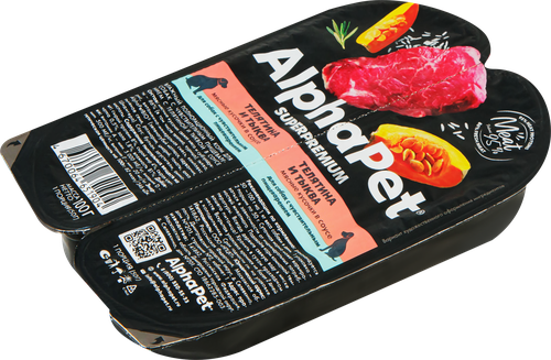 

Влажный Холистик для собак AlphaPet Superpremium Чувствительное пищеварение Телятина и тыква 100 г