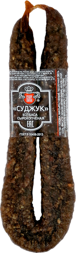 

Колбаса сырокопченая Велес Суджук вес до 500 г