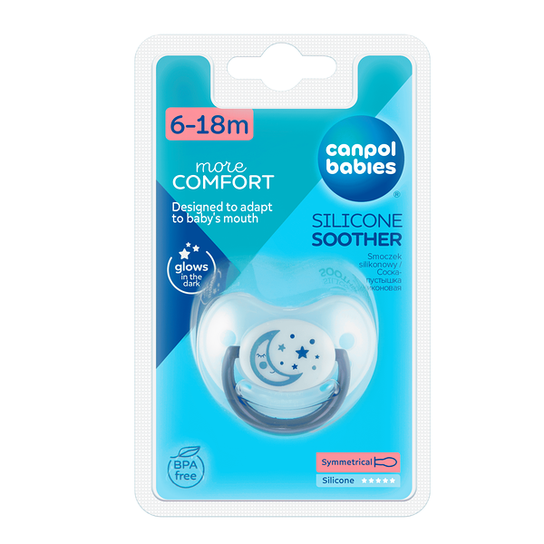 Пустышка Canpol babies Night Dreams силиконовая 6-18 месяцев