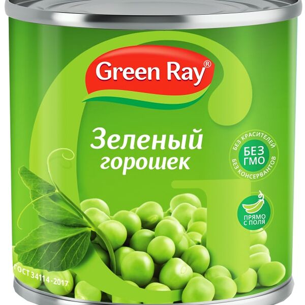 Горошек Green Ray молодой нежный 425 мл