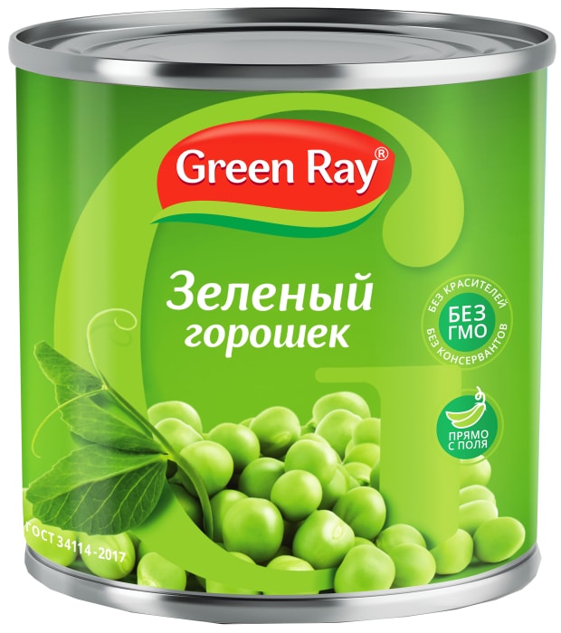 

Горошек Green Ray молодой нежный 425 мл