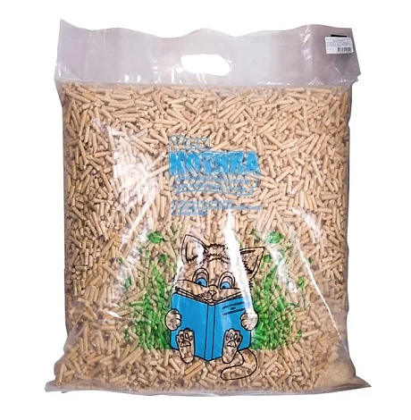 Для котика Наполнитель древесный для кошачьих туалетов 10 кг