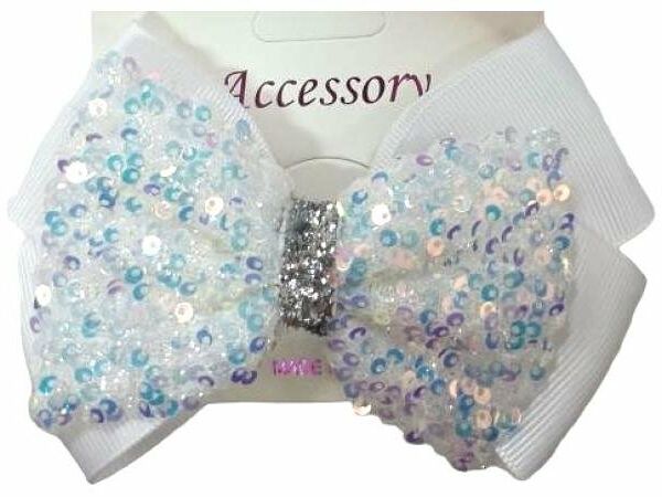 Заколка краб белая, 1 шт в ассортименте