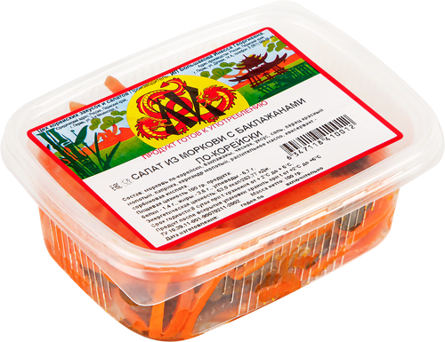 

Салат Ли по-корейски, из моркови с баклажанами, 100 г