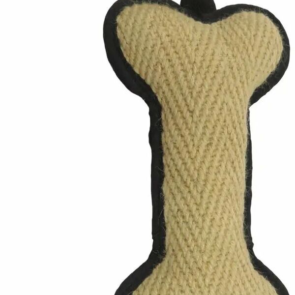 Натуральная джутовая косточка с одной полипропиленовой ручкой (натуральная) Bow Wow EIP-3379A